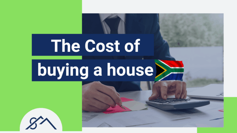 A calculator and keys representing the hidden costs of buying a house in South Africa.